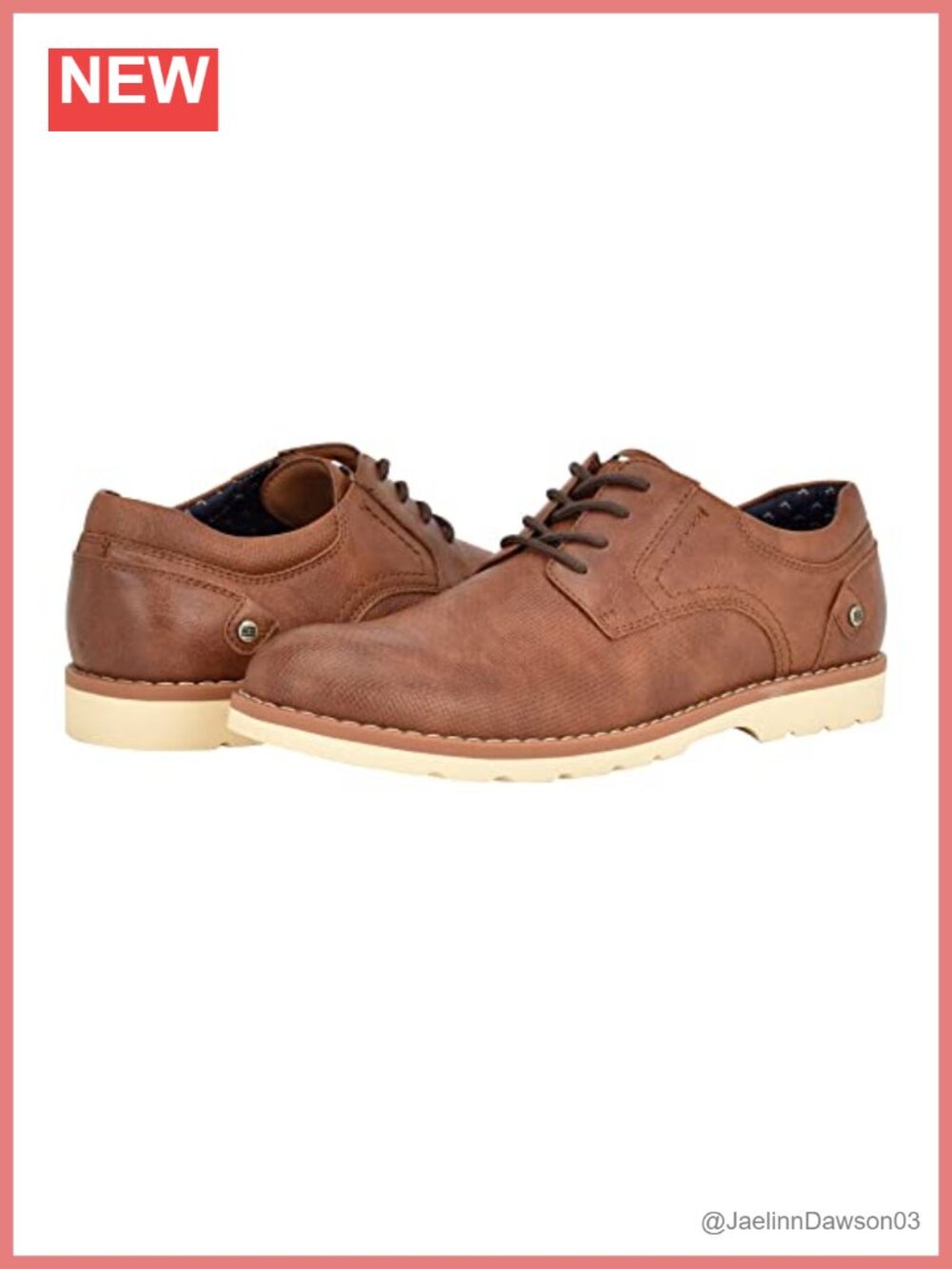 Tommy Hilfiger Leather Round-Toe Lace-up Oxfords, Cushioned, Memory Foam